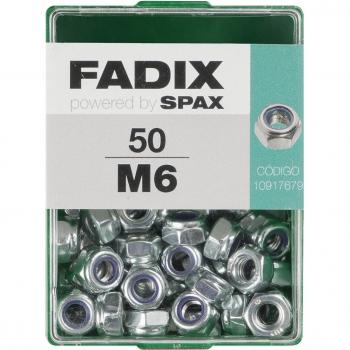 Tuerca Autoblocante Cincada M6 FADIX - Caja de 50 Unidades
