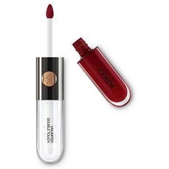 KIKO Milano Unlimited Double Touch 105 | Barra de labios líquida en 2 pasos, acabado luminoso. Hasta 12 horas de duración. Base de color no-transfer