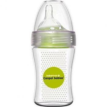 Canpol Babies Haberman - Biberón anticólicos, 260 ml