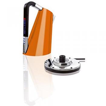 Hervidor eléctrico Bugatti Vera Naranja, 1,75 litros, 2400 W, acero inoxidable, ajuste de temperatura y temporizador