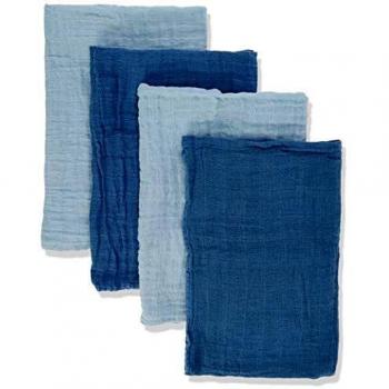 Pippi Paños de Muselina 4 unidades color azul bebé 65x65 cm