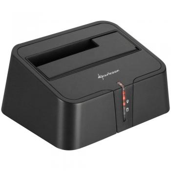 Sharkoon QuickPort XT - Base de carga para disco duro, negro