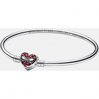 Pulsera Marvel x Pandora Moments Máscara Spider-Man de plata