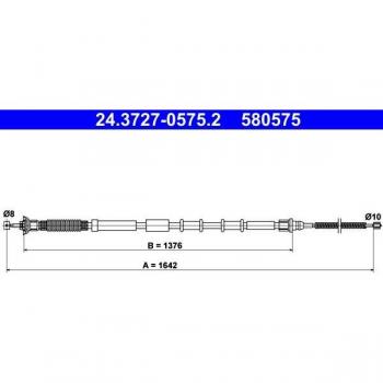 Cable de freno de mano ATE 24.3727-0575.2