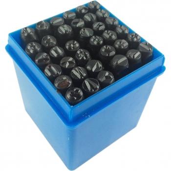 Iapyx - Punzones de letras y números, 6 mm, caja de 36