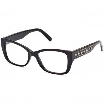 Swarovski SK5452 Women's Eyeglasses Frame - Shiny Black, 52mm