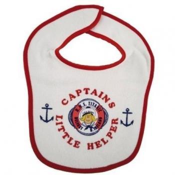 Titanic-De Capitán Little Helper-Babero ribete de color rojo