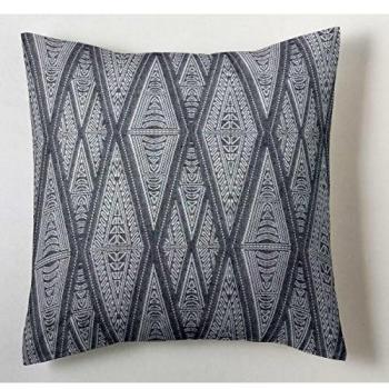 ESTELA - Funda de cojín Jacquard Lloret Color Gris - Medidas 50x50 cm. - 50% Algodón / 50% Poliéster - 144 Hilos
