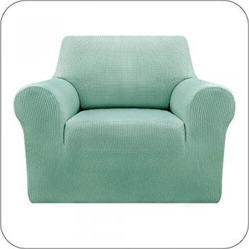 UMI. by Amazon Funda Elastica para Sofa Ajustable 1 Plaza Verde Claro