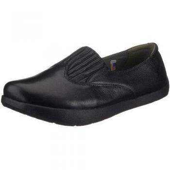 Earth - Mocasines de cuero para mujer, color negro, talla 37