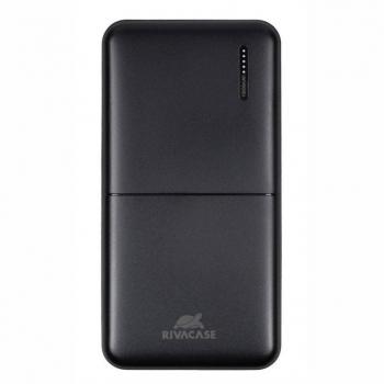 RIVACASE VA2532 Powerbank 10000mAh Quick Charge 3.0 Power Delivery 20W con 2x USB y Tipo-C en Color Negro