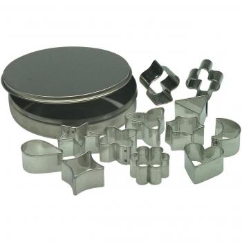 Piazza 285525 - Caja de 12 cortapastas de hojalata, grandes