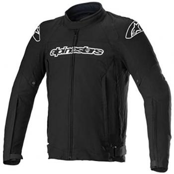 Chaqueta de Moto Alpinestars T-GP Force Resistente y Segura con Ajuste Deportivo, Textil, Color Negro, Tamaño M