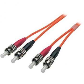 Cable de Fibra Óptica Duplex ST-ST 10m OM2 (50/125µm) LSOH 3mm Naranja