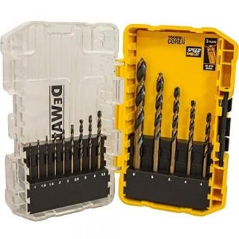 DEWALT DT70727-QZ Juego de brocas de metal 14 piezas HSS-G, negro y dorado