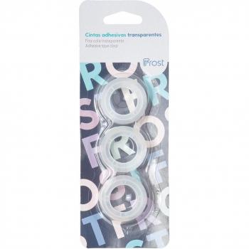 Pack 3 Cintas Adhesivas Frost Transparente