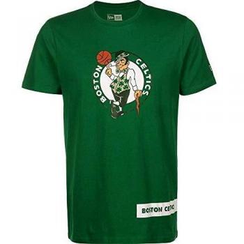 New Era NBA Block Wordmark tee Boscel Kgr Camiseta de Manga Corta, Hombre, Green, XL
