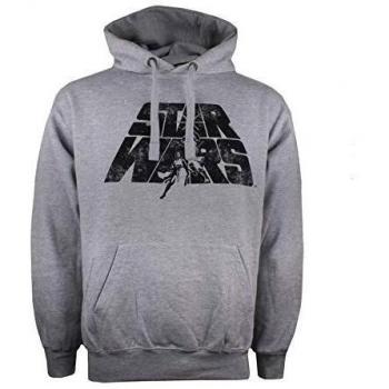 Star Wars Retro Logo Capucha, Gris