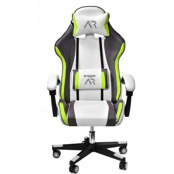 Silla Gaming Ergonómica Ecopiel Blanca-Gris-Lima Viking Choice