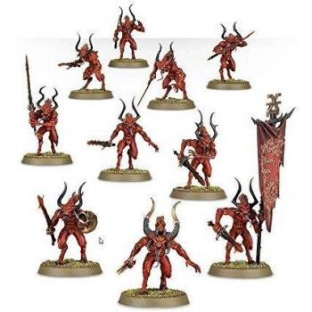 Games Workshop 10 Figuras Daemons of Khorne Bloodlets Warhammer 40k, Miniaturas Citadel