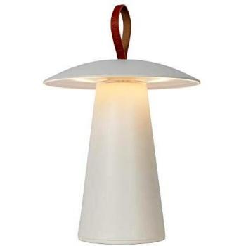 Lámpara de Mesa Exterior Recargable La Donna LED 2W 2700K IP54 Dimmerizable Blanca
