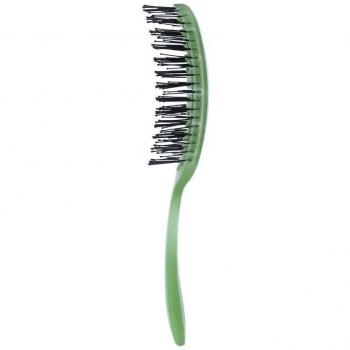 Cepillo Desenredante Olivia Garden Pride Green con cerdas flexibles, mango ergonómico, diseño ligero y tecnología antistático
