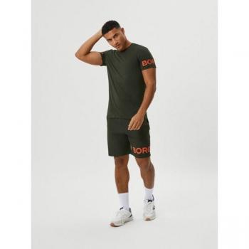 Björn Borg Men's Borg Shorts, Green, XXL