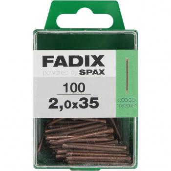 Clavo Acero Rodapiés FADIX Ø2 x 35 mm Caja de 100 Unidades Ref. 18064 EAN 8431832920051