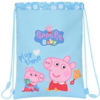 Saco Plano Junior Peppa Pig Baby 26x34x1cm Safta Oficial