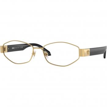 Gafas de Vista Versace VE1298 1002 Geométricas Doradas para Mujer, Talla 55mm