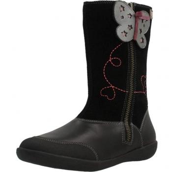 Garvalín 181402, Botas Slouch para Niñas 181402/A/Amz Negro