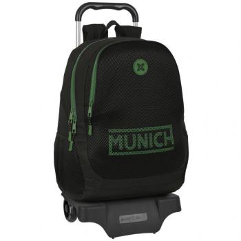 MOCHILA 665+CARRO 905 MUNICH CAVIAR con Diseño Único y Licencia Oficial - Ideal para Transportar tus Pertencias con Comodidad