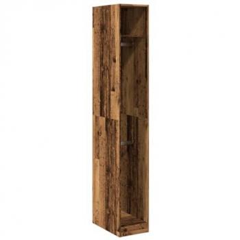 Armario de madera de ingeniería envejecida 30x50x200 cm