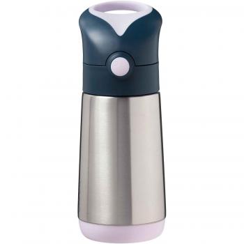Botella Térmica Aislada 350ml con Pajita - Indigo Rose - B.Box