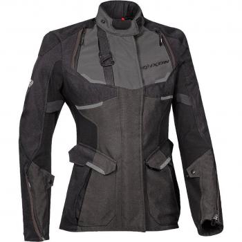 Ixon Eddas Chaqueta textil de motocicleta para mujer - Negro-Antracita (2XL)