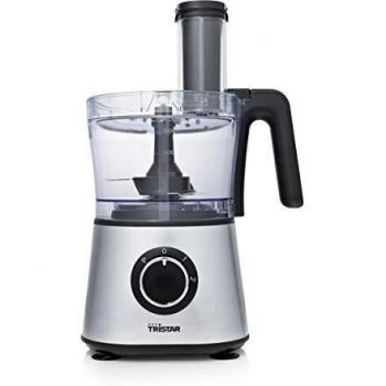 Procesador de Alimentos Eléctrico Tristar 600W 1.5L Inox con Función Pulsar y Apertura para Recarga