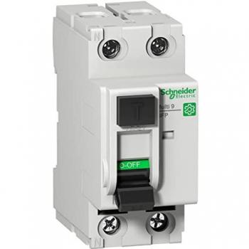 Interruptor Automático en Miniatura Schneider Electric Multi9 GFP 2P 25A 26mA A-Si 120-240V RCC
