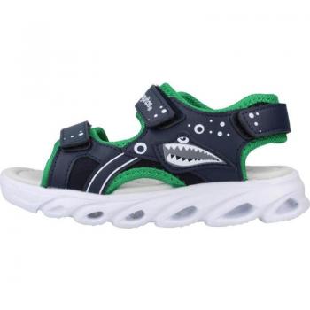 Sandalias para niño CONGUITOS color marino TIBURÓN CON LUCES NV126002 AZUL