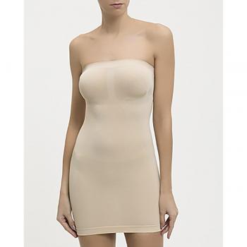 Vestido sin tirantes reductor Intimidea Soto para mujer - Beige L/XL