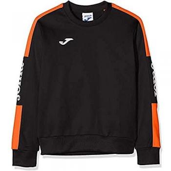 Joma 100801.108 Sudadera, Hombre, Negro/Naranja, 2XL