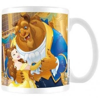 Taza de cerámica del Cuento de la Bella y la Bestia Tan Antiguo como el Tiempo, Multicolor
