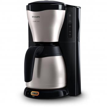 Philips HD7546 HD7546/20-Cafetera de Goteo café Gaia, Jarra térmica con Capacidad para 10-15 Tazas, 1000 W, 15 Cups, Acero Inoxidable, Negro/Plata