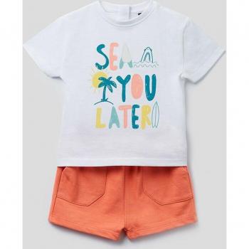 Street Monkey Conjunto Bebé Niño con Pantalón Mandarina
