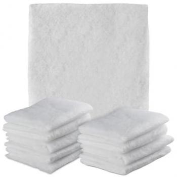 Filtro para Campana Extractora Relaxdays, Set de 10 Piezas, 57x47 cm, Cortables a Medida, Antigrasa, Tela de Poliéster, Blanco