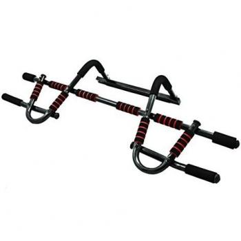 Tunturi Push/Pull-up Barra Dominadas Multifunción Puerta Deluxe, Unisex Adulto, Negro, Talla Única