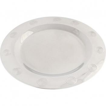 Bajo Plato DKD Home Decor Acero Inoxidable Plástico Plateado 30 x 30 x 0,5 cm