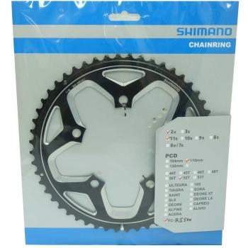 Plato Shimano FC-RS500 52D-MJ para 11 Velocidades - Negro