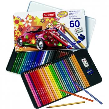 Talens - Caja metálica 60 Lápices de colores