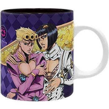 Taza Oficial de JOJO'S Bizarre Adventure - Giorno & Bruno - 320 ml - Regalo Original