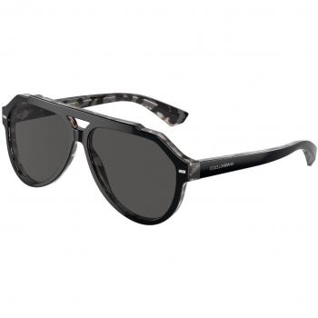 Dolce & Gabbana DG4452F Asian Fit 340387 Black Men's Sunglasses 60mm